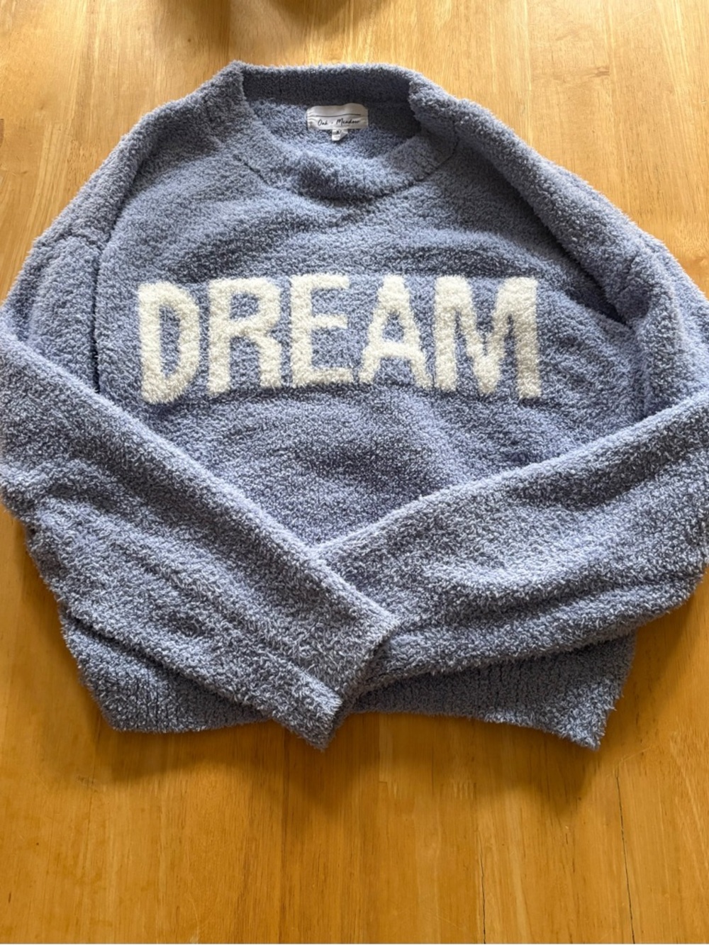 Dream Plush Crewneck Sweater - Light Blue